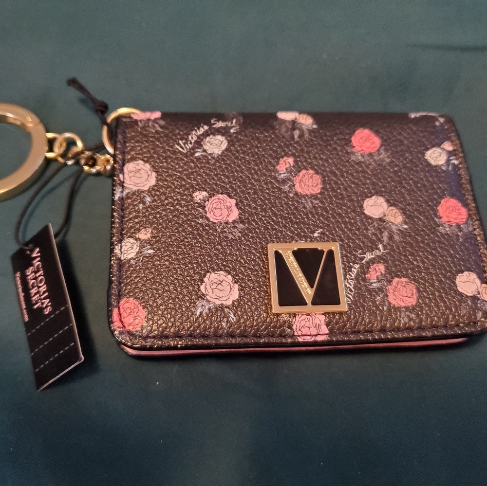 Victoria secret card case with keychain